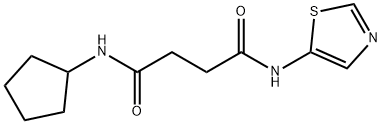 Butanediamide, N-cyclopentyl-N-5-thiazolyl- (9CI) 结构式