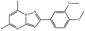Pyrazolo[1,5-a]pyrimidine, 2-(3,4-dimethoxyphenyl)-5,7-dimethyl- (9CI) 结构式
