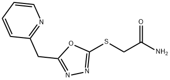 Acetamide, 2-[[5-(2-pyridinylmethyl)-1,3,4-oxadiazol-2-yl]thio]- (9CI) 结构式