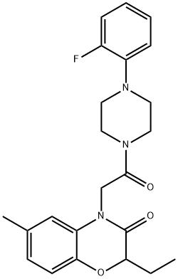 Piperazine, 1-[(2-ethyl-2,3-dihydro-6-methyl-3-oxo-4H-1,4-benzoxazin-4-yl)acetyl]-4-(2-fluorophenyl)- (9CI)|