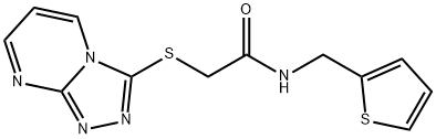 Acetamide, N-(2-thienylmethyl)-2-(1,2,4-triazolo[4,3-a]pyrimidin-3-ylthio)- (9CI) 结构式
