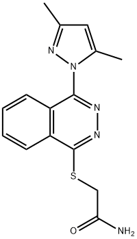 Acetamide, 2-[[4-(3,5-dimethyl-1H-pyrazol-1-yl)-1-phthalazinyl]thio]- (9CI) 结构式