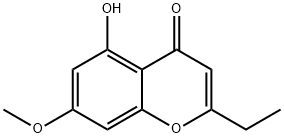 4H-1-Benzopyran-4-one, 2-ethyl-5-hydroxy-7-methoxy- (9CI) 结构式