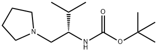 (S)-1-N-BOC-2-METHYL-1-PYRROLIDIN-1-YLMETHYL-PROPYLAMINE 结构式
