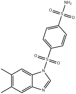 Benzenesulfonamide, 4-[(5,6-dimethyl-1H-benzimidazol-1-yl)sulfonyl]- (9CI) 结构式