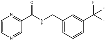 Pyrazinecarboxamide, N-[[3-(trifluoromethyl)phenyl]methyl]- (9CI) 结构式