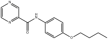 Pyrazinecarboxamide, N-(4-butoxyphenyl)- (9CI) 结构式