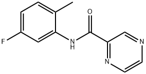 Pyrazinecarboxamide, N-(5-fluoro-2-methylphenyl)- (9CI) 结构式