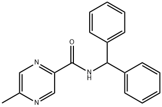 Pyrazinecarboxamide, N-(diphenylmethyl)-5-methyl- (9CI) 结构式