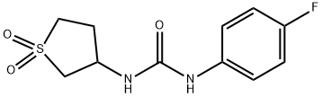 Urea, N-(4-fluorophenyl)-N-(tetrahydro-1,1-dioxido-3-thienyl)- (9CI) 结构式