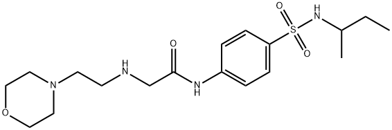 Acetamide, N-[4-[[(1-methylpropyl)amino]sulfonyl]phenyl]-2-[[2-(4-morpholinyl)ethyl]amino]- (9CI) 结构式