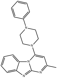 Pyrimido[1,2-a]benzimidazole, 2-methyl-4-(4-phenyl-1-piperazinyl)- (9CI) 结构式