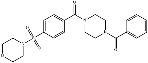 Piperazine, 1-benzoyl-4-[4-(4-morpholinylsulfonyl)benzoyl]- (9CI) 结构式
