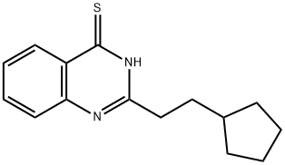 4(1H)-Quinazolinethione,2-(2-cyclopentylethyl)- 结构式