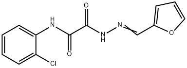 Acetic acid, [(2-chlorophenyl)amino]oxo-, (2-furanylmethylene)hydrazide (9CI) 结构式