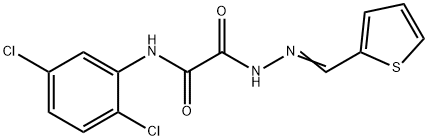 Acetic acid, [(2,5-dichlorophenyl)amino]oxo-, (2-thienylmethylene)hydrazide (9CI) 结构式