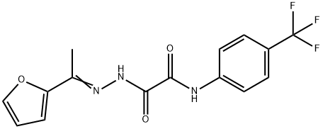 Acetic acid, oxo[[4-(trifluoromethyl)phenyl]amino]-, [1-(2-furanyl)ethylidene]hydrazide (9CI) 结构式