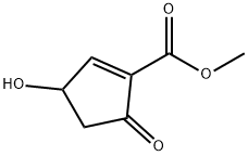 1-Cyclopentene-1-carboxylic acid, 3-hydroxy-5-oxo-, methyl ester (9CI) 结构式