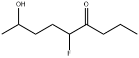 4-Nonanone,  5-fluoro-8-hydroxy- 结构式