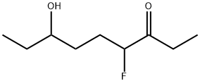 3-Nonanone,  4-fluoro-7-hydroxy- 结构式