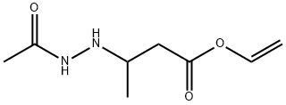 Butanoic  acid,  3-(2-acetylhydrazino)-,  ethenyl  ester  (9CI) 结构式