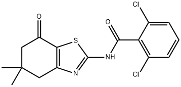 Benzamide, 2,6-dichloro-N-(4,5,6,7-tetrahydro-5,5-dimethyl-7-oxo-2-benzothiazolyl)- (9CI) 结构式