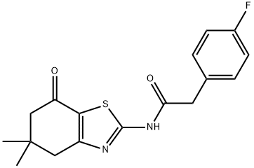 Benzeneacetamide, 4-fluoro-N-(4,5,6,7-tetrahydro-5,5-dimethyl-7-oxo-2-benzothiazolyl)- (9CI) 结构式