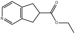 5H-Cyclopenta[c]pyridine-6-carboxylicacid,6,7-dihydro-,ethylester(9CI) 结构式
