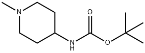 4-(BOC-氨基)-1-甲基哌啶 结构式