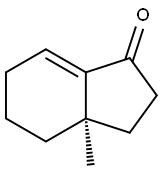 1H-Inden-1-one,2,3,3a,4,5,6-hexahydro-3a-methyl-,(3aR)-(9CI) 结构式