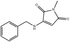 1H-Pyrrole-2,5-dione, 1-methyl-3-[(phenylmethyl)amino]- (9CI) 结构式