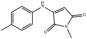 1H-Pyrrole-2,5-dione, 1-methyl-3-[(4-methylphenyl)amino]- (9CI) 结构式