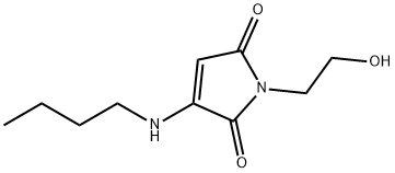 1H-Pyrrole-2,5-dione, 3-(butylamino)-1-(2-hydroxyethyl)- (9CI) 结构式