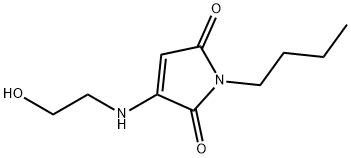 1H-Pyrrole-2,5-dione, 1-butyl-3-[(2-hydroxyethyl)amino]- (9CI) 结构式
