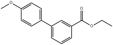 ETHYL 4'-METHOXY-3-BIPHENYLCARBOXYLATE 结构式