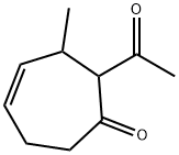 4-Cyclohepten-1-one, 2-acetyl-3-methyl- (9CI) 结构式