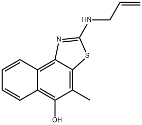 Naphtho[1,2-d]thiazol-5-ol,  4-methyl-2-(2-propenylamino)-  (9CI) 结构式