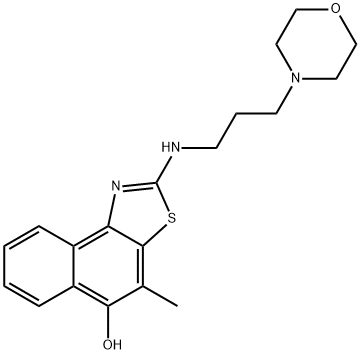 Naphtho[1,2-d]thiazol-5-ol,  4-methyl-2-[[3-(4-morpholinyl)propyl]amino]- 结构式