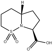 (4AS,7S)-hexahydro-2H-pyrrolo[1,2-b][1,2]-thiazine-7-carboxylic acid 1,1-dioxide 结构式
