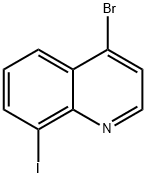 4-BROMO-8-IODOQUINOLINE 结构式
