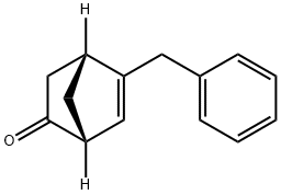 Bicyclo[2.2.1]hept-5-en-2-one, 5-(phenylmethyl)-, (1R,4R)- (9CI) 结构式