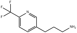 3-PYRIDINEPROPANAMINE, 6-(TRIFLUOROMETHYL)- 结构式