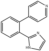 4-(2-(1H-咪唑基-2-基)苯基)吡啶 结构式