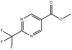 2-(三氟甲基)嘧啶-5-羧酸甲酯 结构式