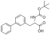 BOC-(S)-2-氨基-3-联苯-3-基-丙酸, 608528-91-2, 结构式