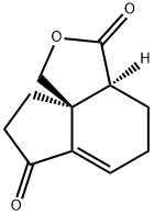 1H,3H-Indeno[3a,4-c]furan-3,7(3aH)-dione,4,5,8,9-tetrahydro-,(3aS,9aS)-(9CI) 结构式