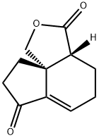 1H,3H-Indeno[3a,4-c]furan-3,7(3aH)-dione,4,5,8,9-tetrahydro-,(3aR,9aR)-(9CI) 结构式