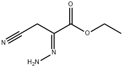 Propanoic acid, 3-cyano-2-hydrazono-, ethyl ester, (2E)- (9CI) 结构式