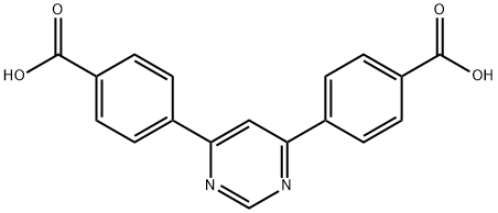 4,6-Di(4-carboxyphenyl)pyrimidine 结构式