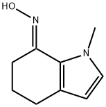 7H-Indol-7-one,1,4,5,6-tetrahydro-1-methyl-,oxime,(7E)-(9CI) 结构式